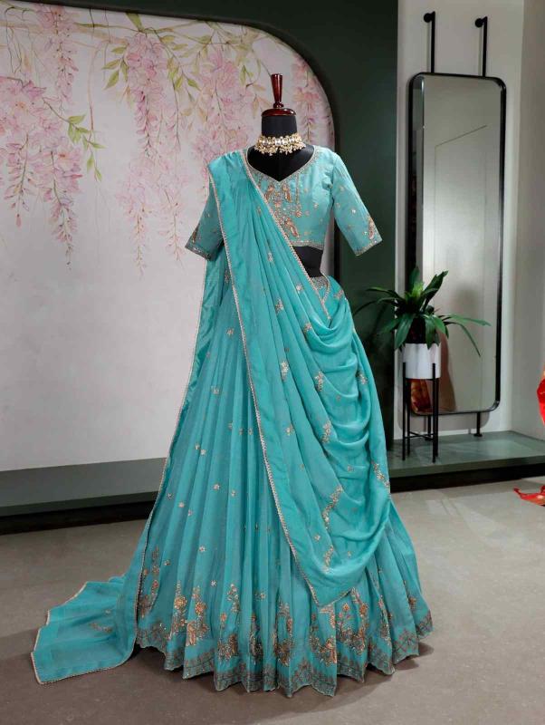 Taraa L 1460 Star Georgette Lehenga choli manufacturers in Surat